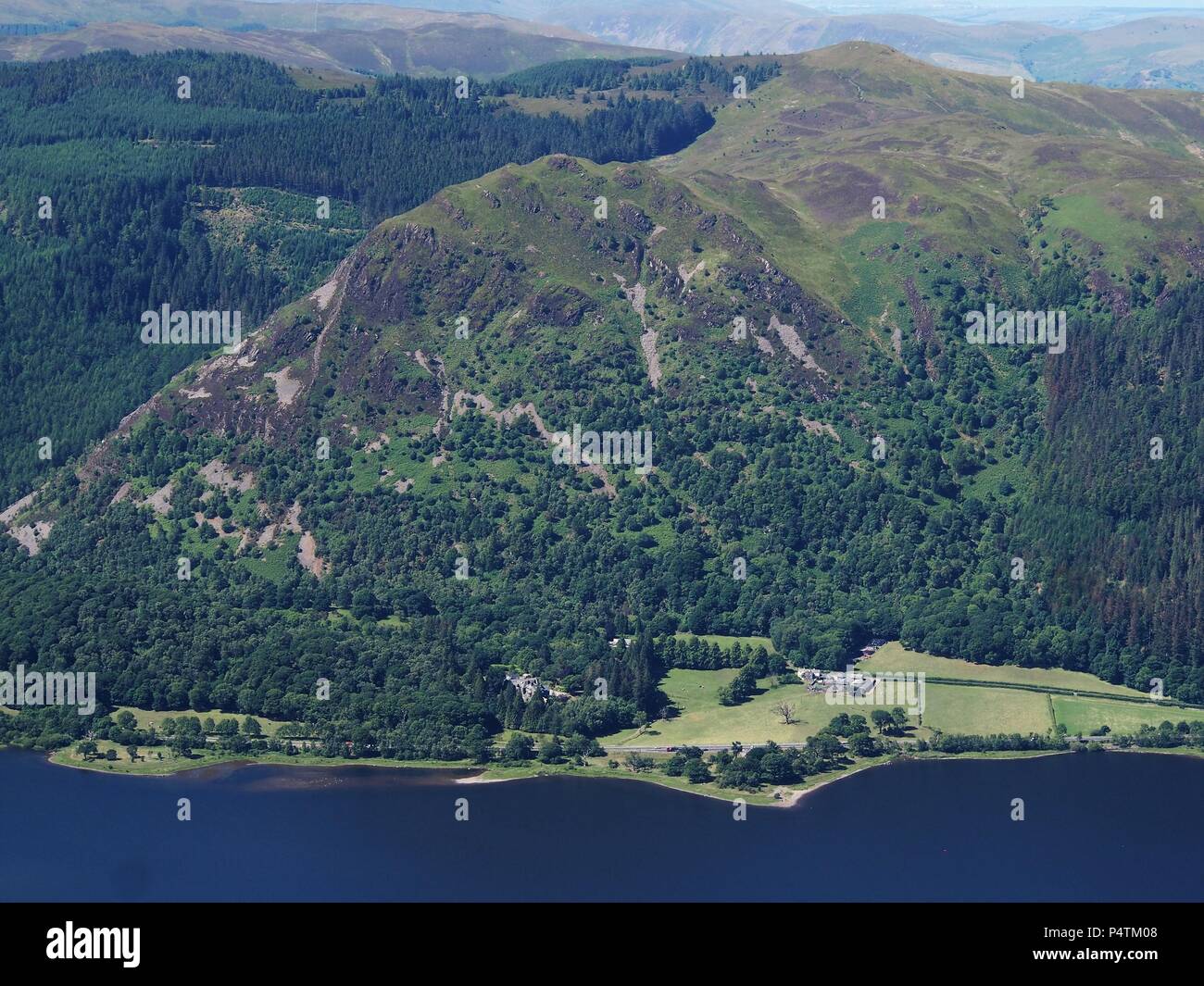 Signore del posto di guida e Barf da Ullock Pike, Bassenthwaite Lake, Parco Nazionale del Distretto dei Laghi, Cumbria, Regno Unito Foto Stock