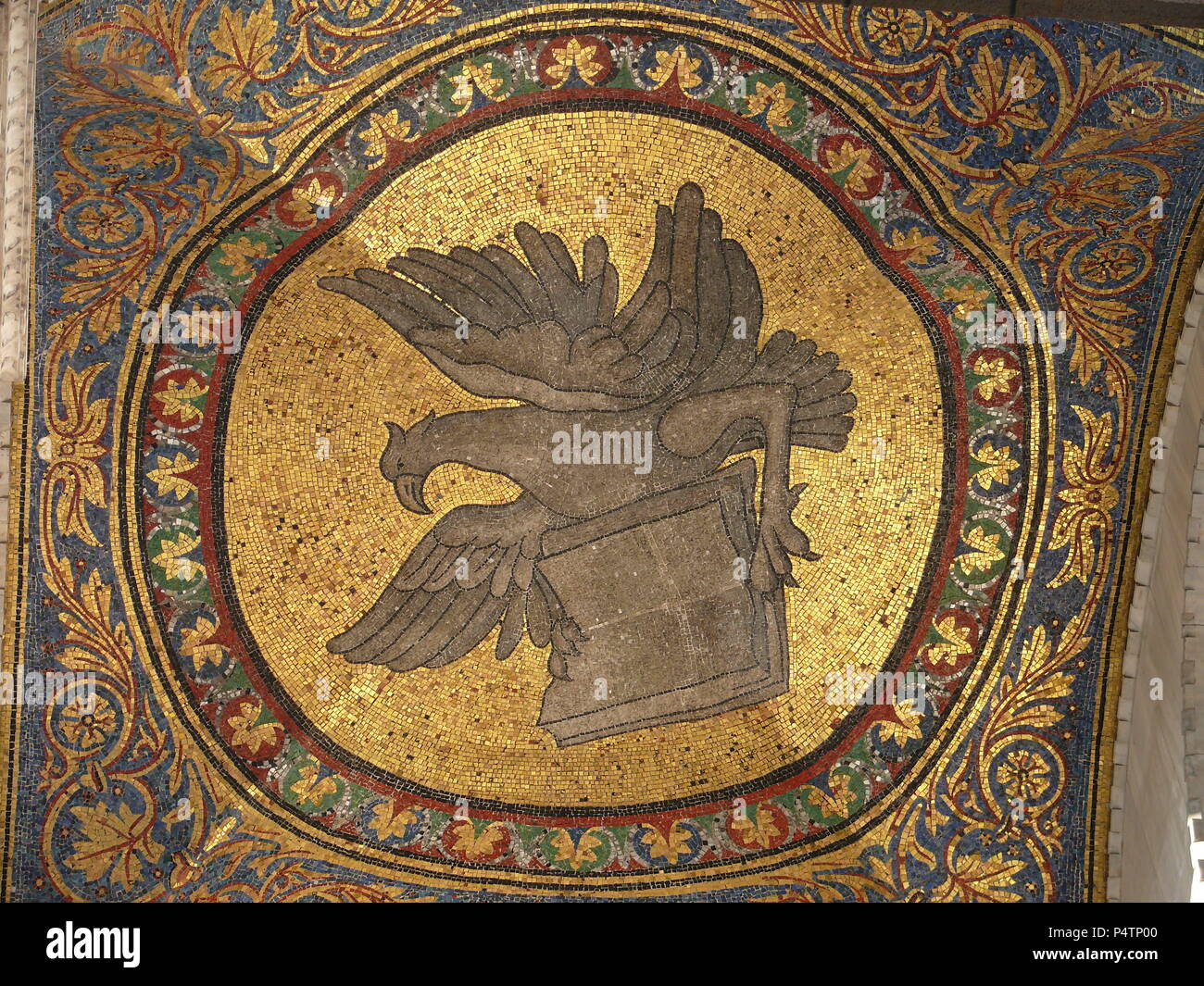 Venezia, Italia, 2 ottobre 2011: Mozaic nel tetto della Basilica di San Marco, Sant Marco Foto Stock