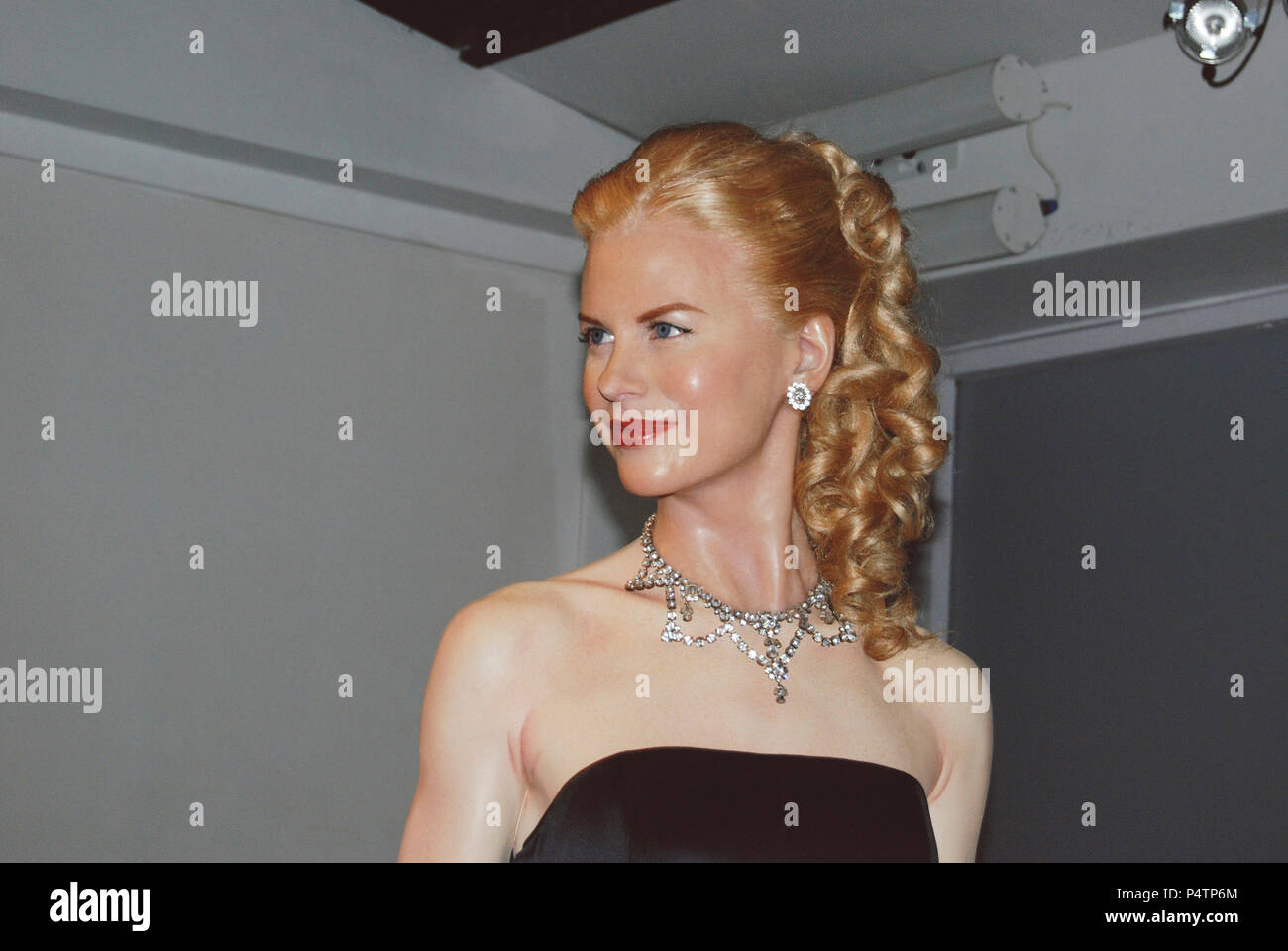 Scultura di cera di Nicole Kidman al museo delle cere di Madame Tussauds a Londra, Inghilterra, Regno Unito. Foto Stock