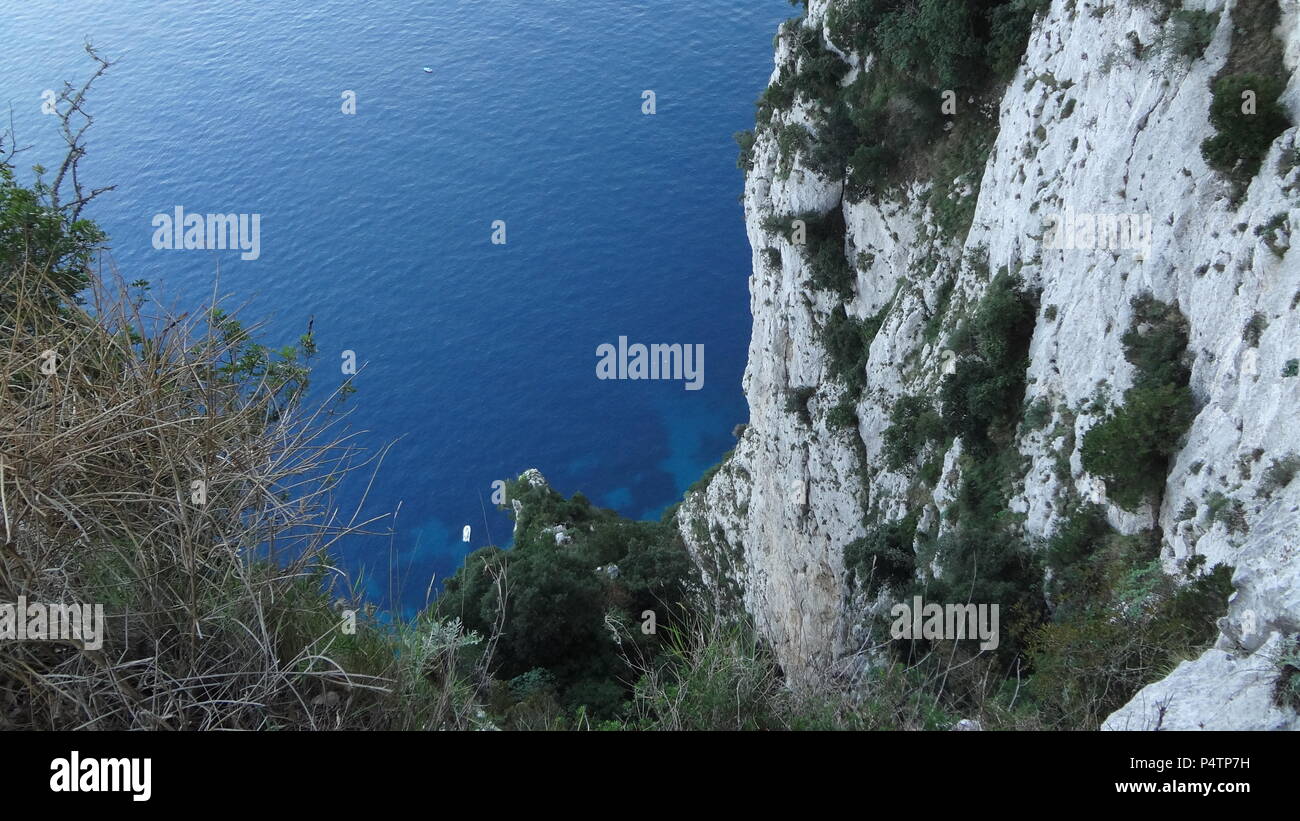 Scene da isola italiana di Capri Foto Stock