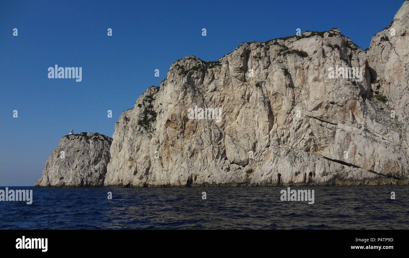 Scene da isola italiana di Capri Foto Stock