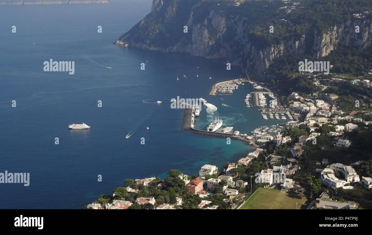 Scene da isola italiana di Capri Foto Stock