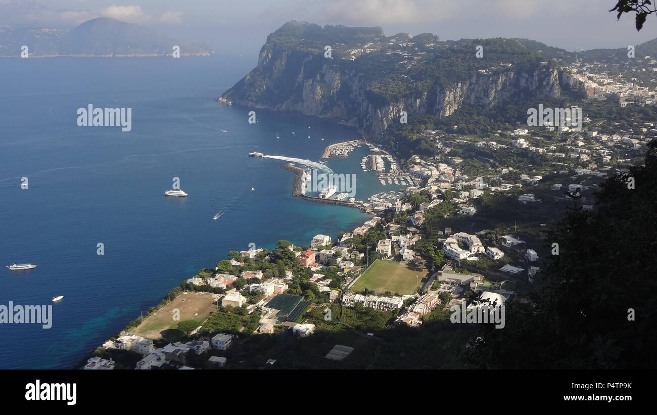 Scene da isola italiana di Capri Foto Stock