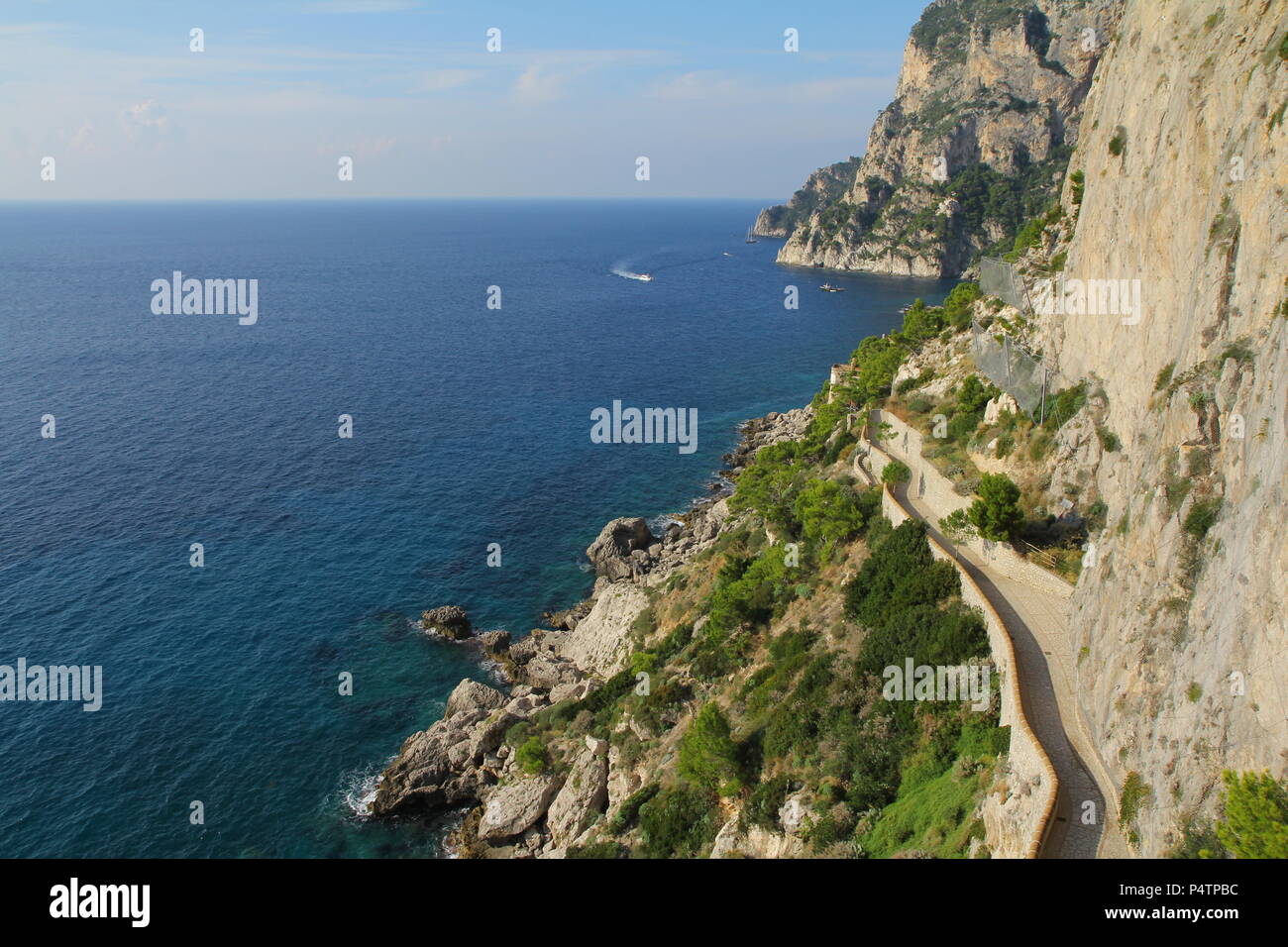 Scene da isola italiana di Capri Foto Stock