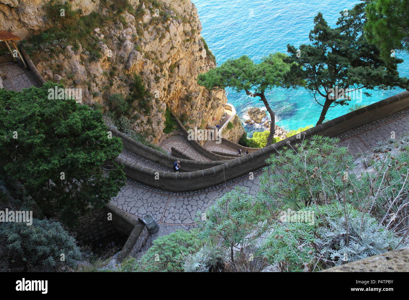 Scene da isola italiana di Capri Foto Stock