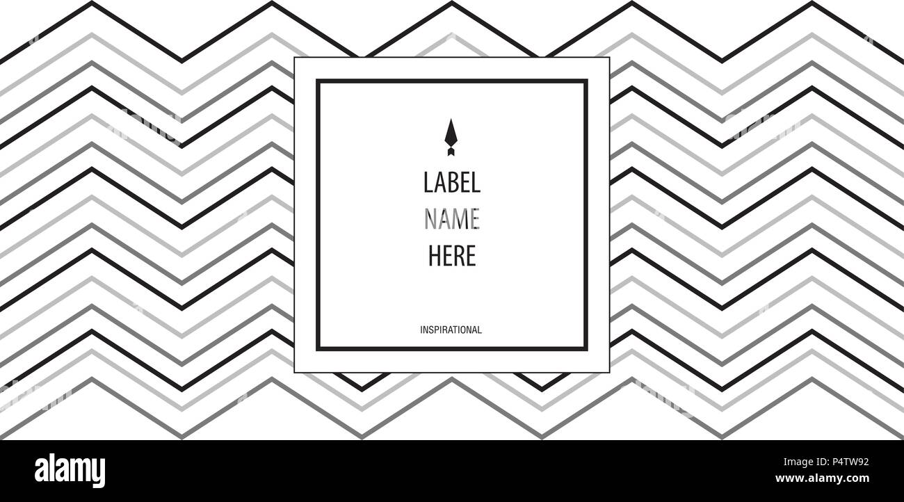 In stile minimalista moderno etichetta per il flacone di sapone liquido, lo spirito, vino, acqua o altro. Casuale testo di esempio. Illustrazione Vettoriale. Illustrazione Vettoriale