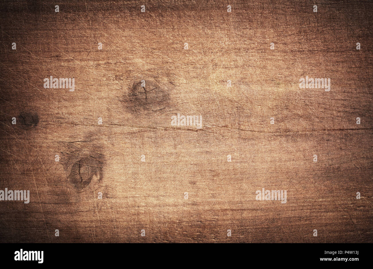 Marrone chiaro graffiato il taglio di legno, tagliere. Texture di legno. Foto Stock