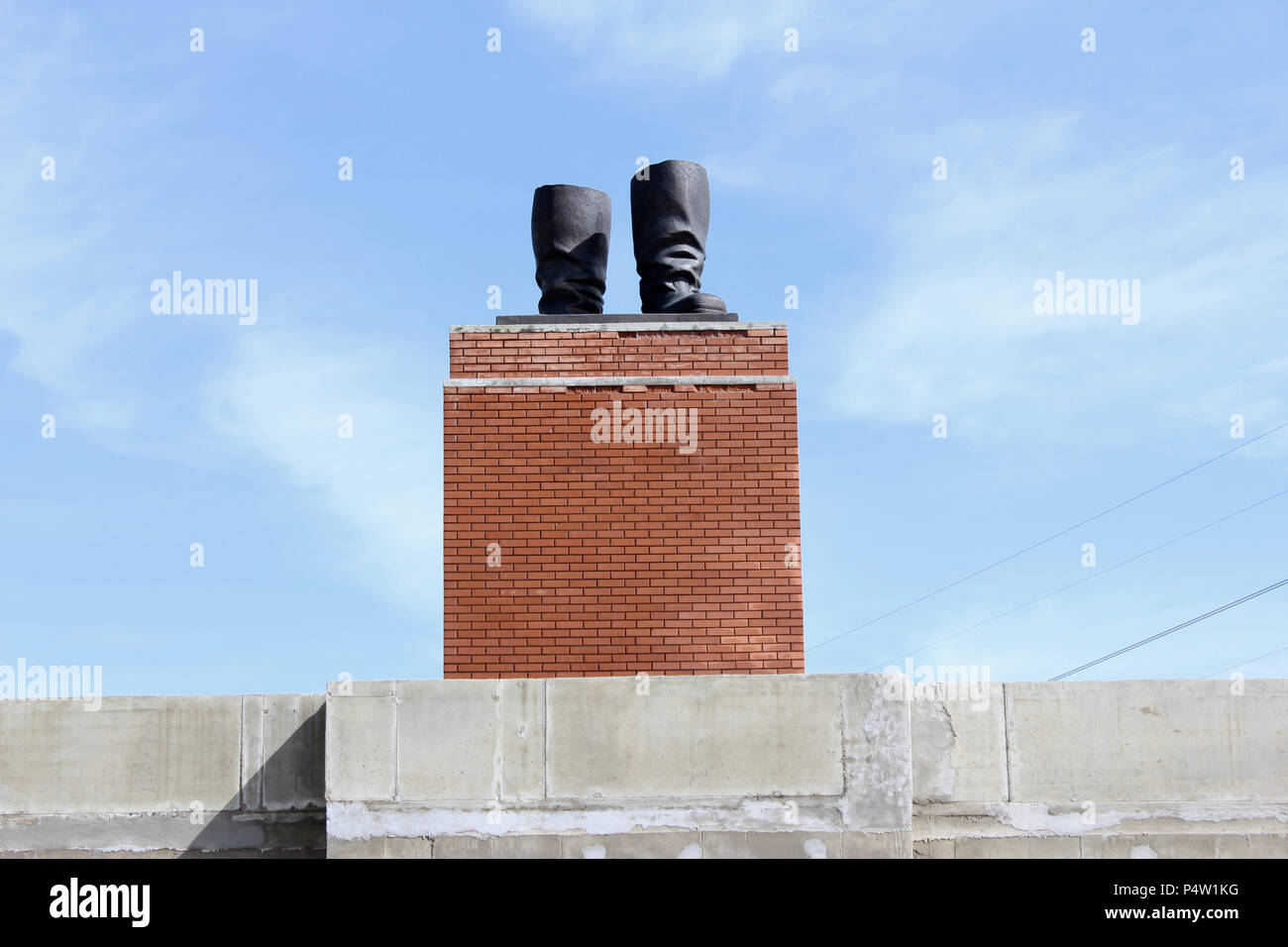 Memento Park è un open-air museum si trova a Budapest, in Ungheria. Foto Stock