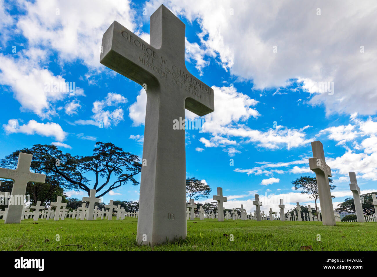 Cimitero e memoriale americano a Manila, Filippine Foto Stock