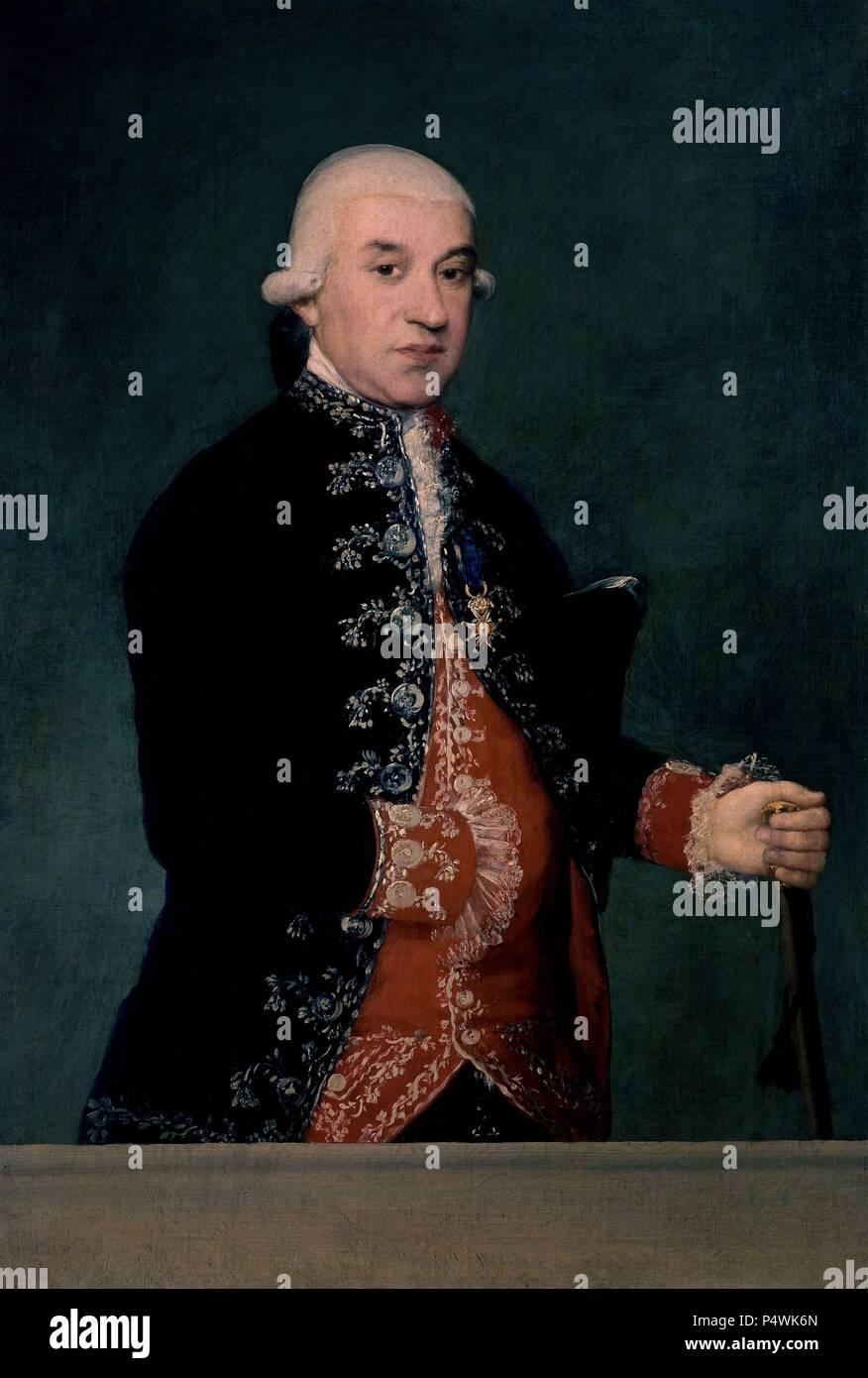 FRANCISCO LARRUMBE - 1787 - OLEO/LIENZO - 113 x 77 cm. Autore: Francisco de Goya (1746-1828). Posizione: Banco de España-COLECCION ARTE, MADRID, Spagna. Foto Stock