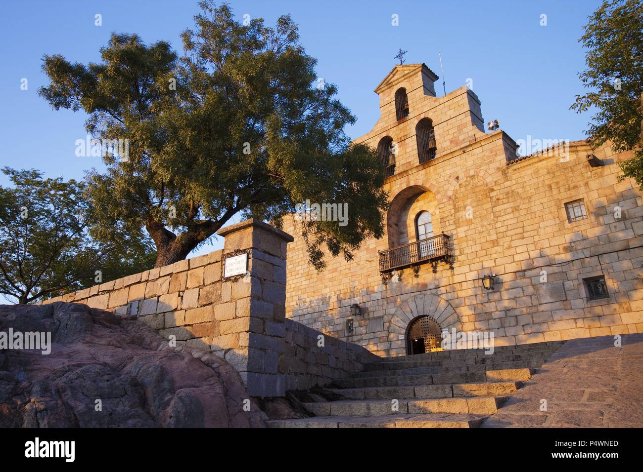 Nuestra Señora de la Cabeza Santuario. Sierra de Andujar parco naturale. Jaen. Andalusia. Spagna. Foto Stock