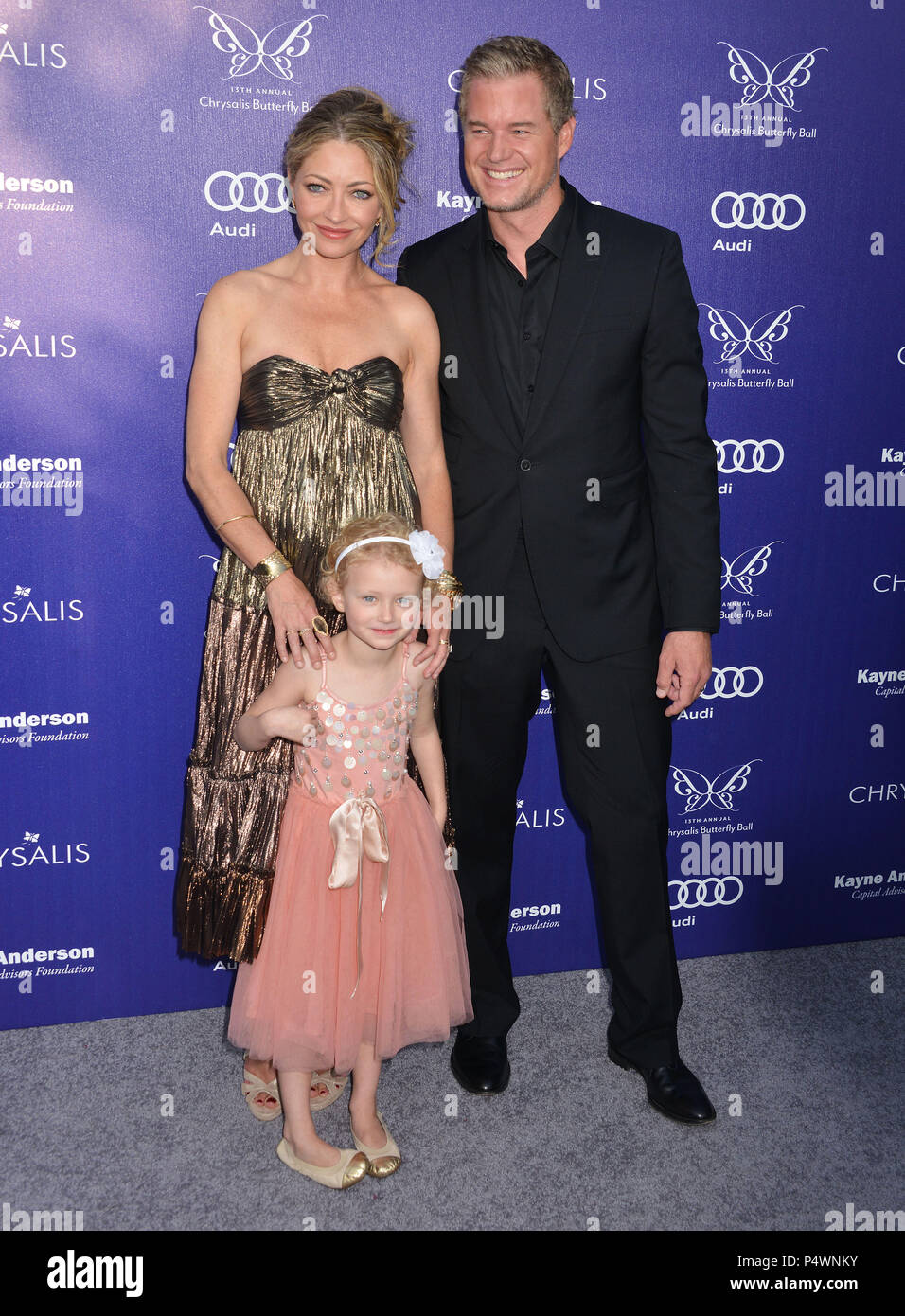 Rebecca Gayheart-Dane, Eric Dane e figlia di Billie Beatrice a xiii Chrysalis Butterfly nella sfera privata di Brentwood Mandeville Canyon stato in Los Angeles.Rebecca Gayheart-Dane, Eric Dane e figlia di Billie Beatrice 140 ------------- Red Carpet Event, verticale, STATI UNITI D'AMERICA, industria cinematografica, celebrità, fotografia, Bestof, arte cultura e intrattenimento, Topix celebrità moda / Verticale, meglio di, evento nella vita di Hollywood - California, moquette rossa e dietro le quinte, USA, industria cinematografica, celebrità, movie celebrità, personaggi televisivi, musica celebrità, fotografia, Bestof, arte cultura e immettere Foto Stock