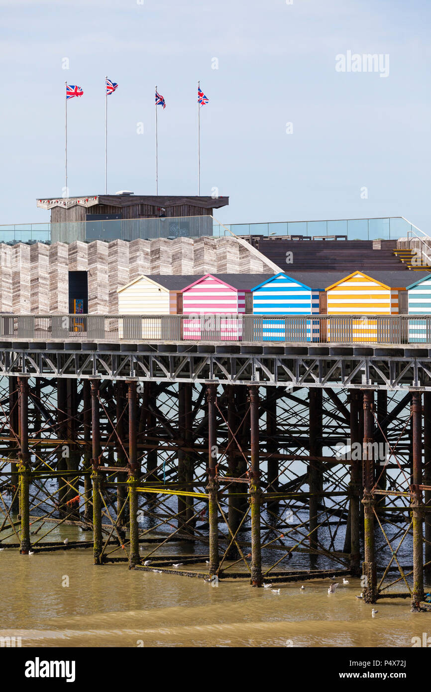 Hastings pier, east sussex, Regno Unito Foto Stock