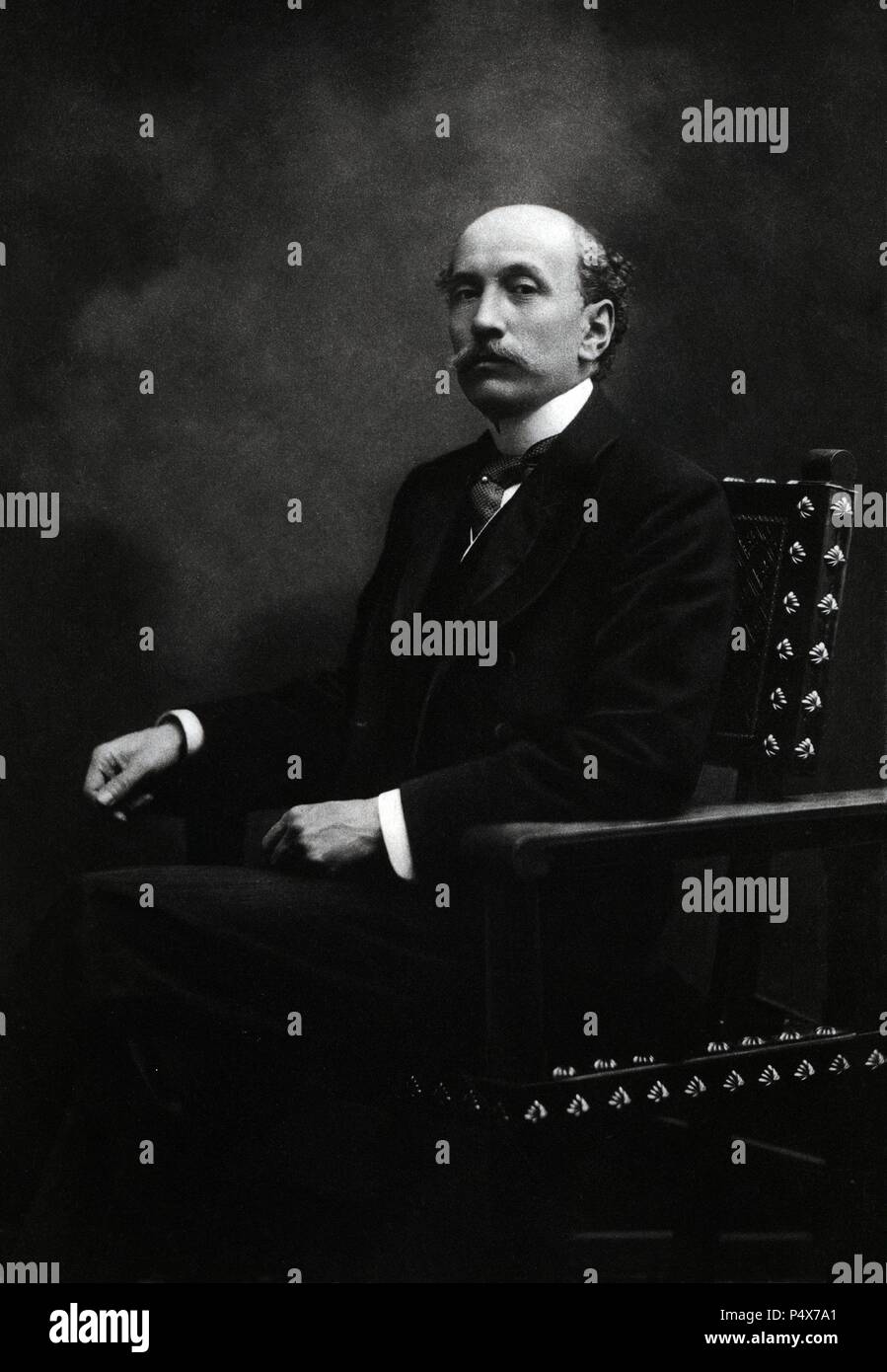 Dato e Iradier, Eduardo (La Coruña, 1856 - Madrid, 1921). Jurista y político conservador español, fue ministro de Gobernación duranti la regencia de María Cristina de Habsburgo-Lorena y presidente del Consejo de Ministros, ministro de Gracia y Justicia, ministro de Estado y ministro de Marina duranti el reinado de Alfonso XIII. Foto Stock