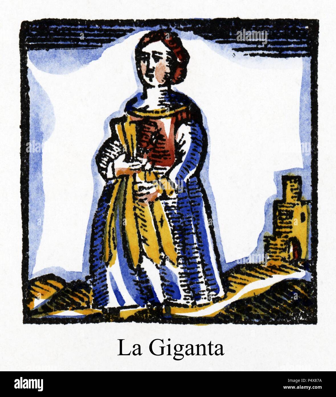 Catalunya. Folclore tradicional popolare. La Giganta, figura mitológica