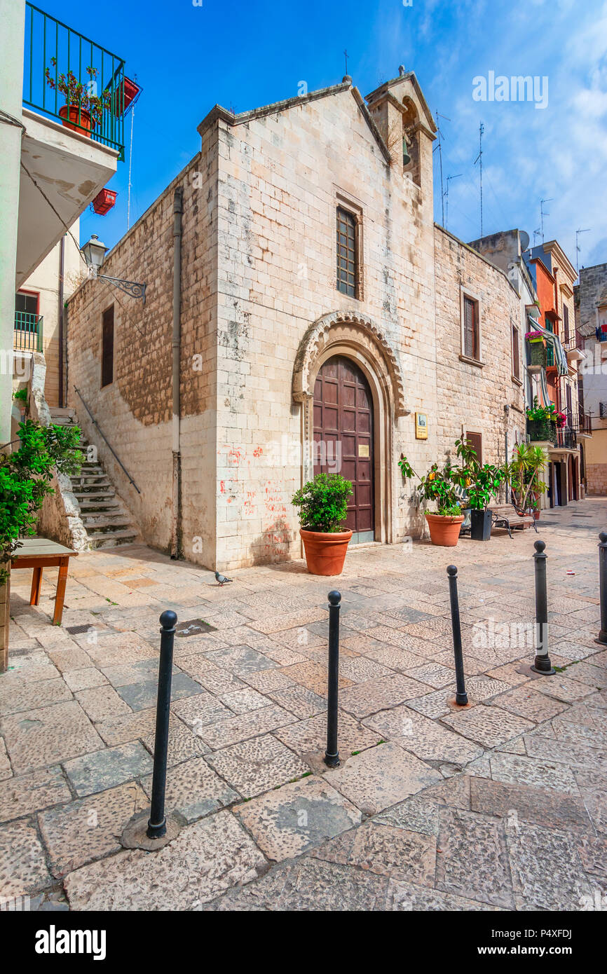 Bari, Italia, Puglia: San Giovanni Cristomo chiesa nella città vecchia di Bari, Puglia Foto Stock