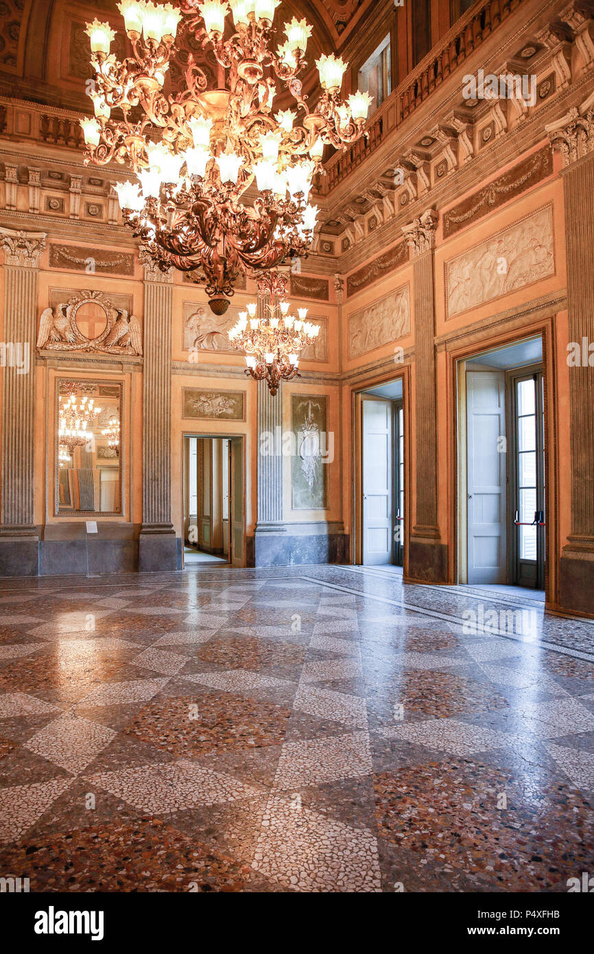 Italia Lombardia Monza Villa Reale - sala da ballo Foto Stock
