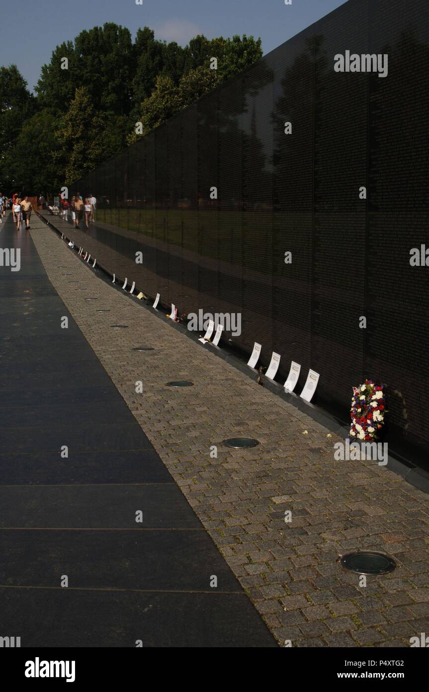 Stati Uniti. Washington D.C. Vietnam Veterans Memorial. Xx secolo. Foto Stock