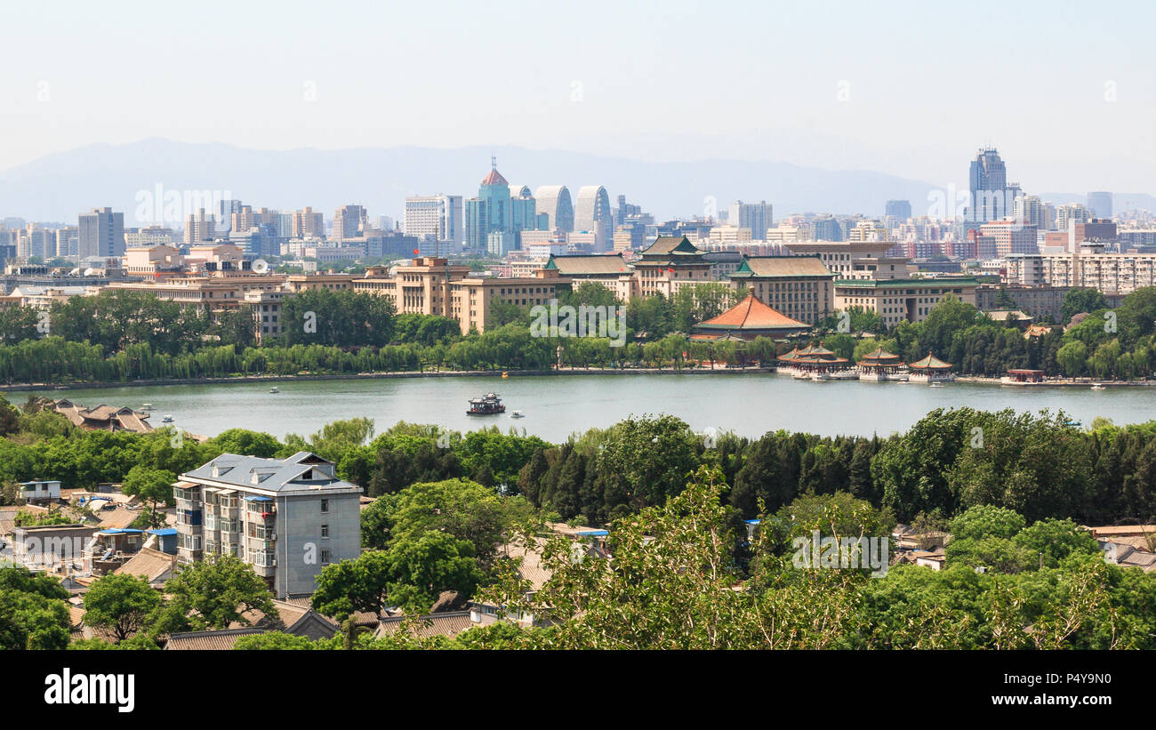 Panorama della città. Vista della parte nord della capitale. Foto Stock
