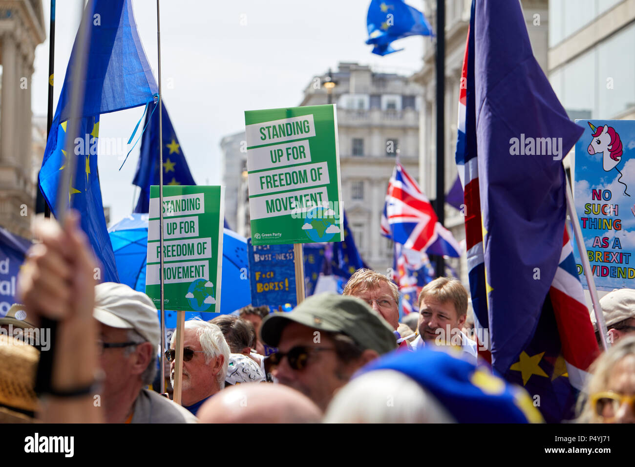 Londra, Regno Unito. 23 Giugno 2018: voto popolare marzo. Credito: Kevin Frost/Alamy Live News Foto Stock