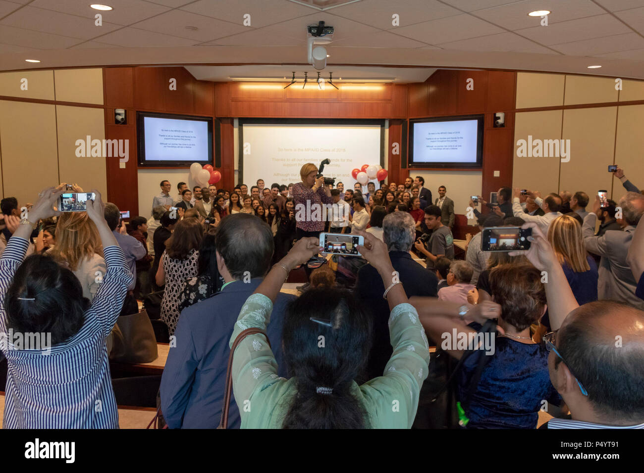 Graduazione cerimonia di premiazione, John F. Kennedy School of Government presso la Harvard University di Cambridge, Massachusetts, STATI UNITI D'AMERICA Foto Stock