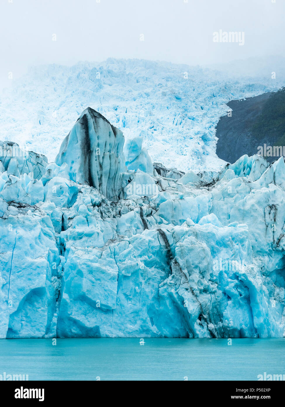 Argentina, Patagonia, El Calafate, Puerto Bandera, Lago Argentino, Parque Nacional Los Glaciares, Estancia Cristina, ghiacciaio Spegazzini, iceberg Foto Stock