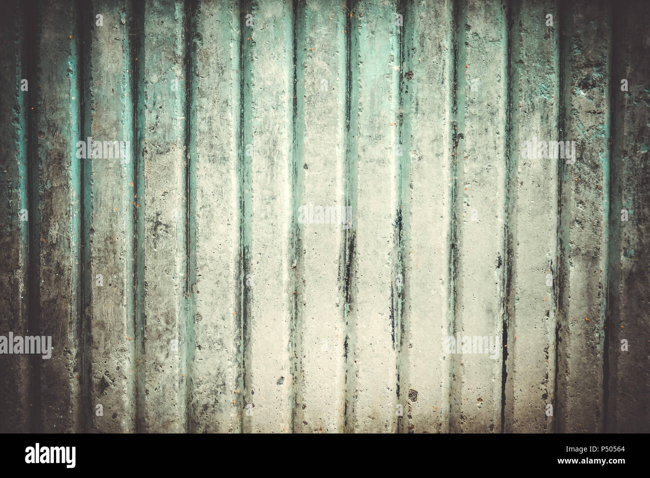 Abstract background travi in calcestruzzo vecchio e logoro, filtro Foto Stock