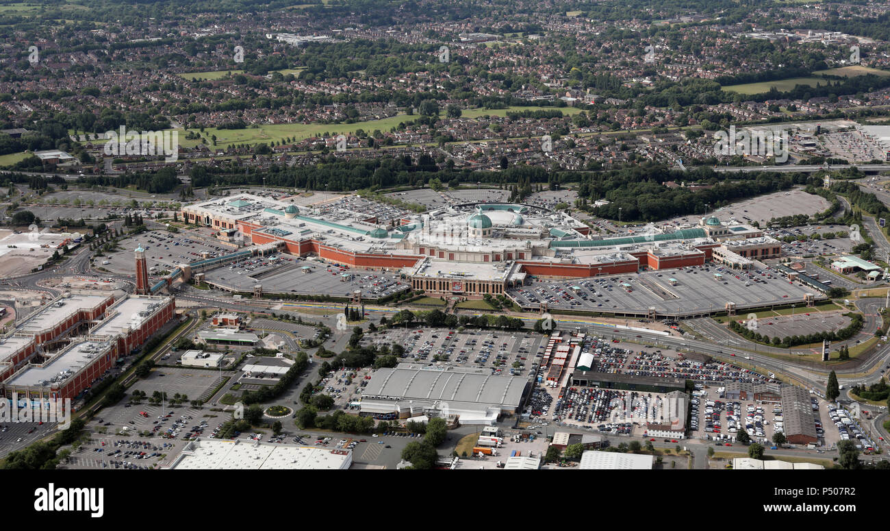 Vista aerea del Trafford Centre, Manchester Foto Stock