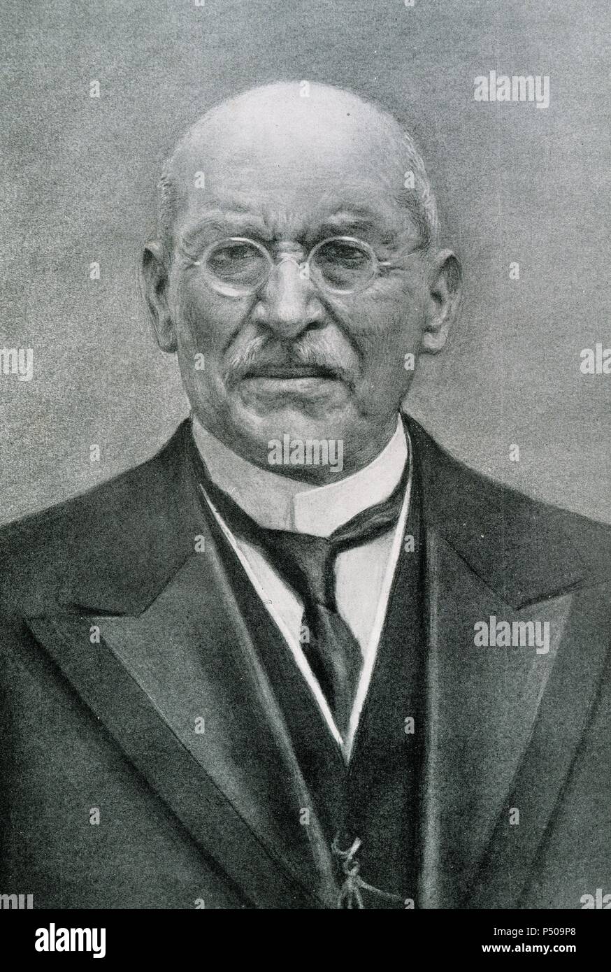 Victoriano Huerta (1850-1916). Militare e Presidente del Messico. Ritratto, 1913. Foto Stock