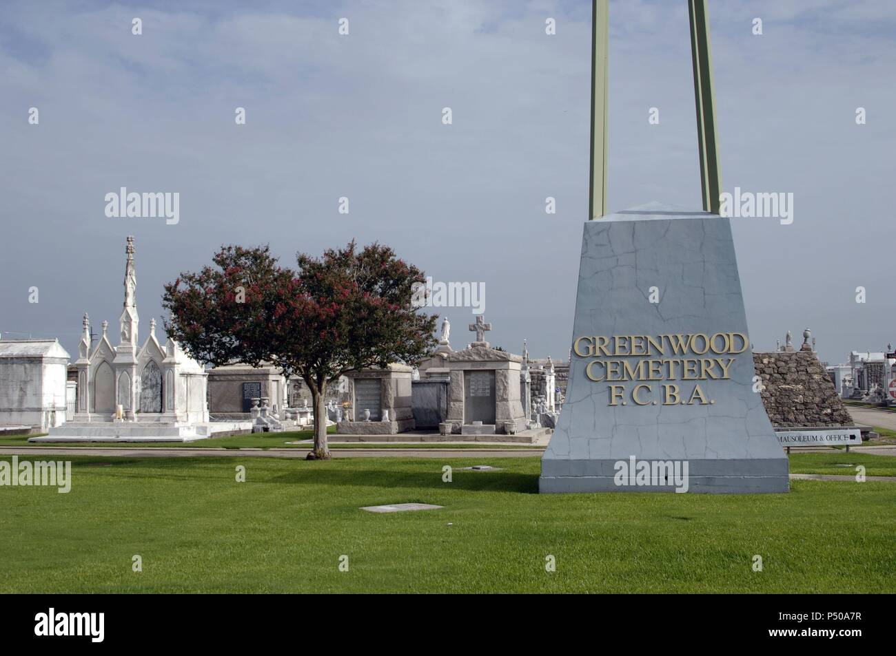 Greenwood cimitero. New Orleans. Lousiana. Stati Uniti d'America. Foto Stock