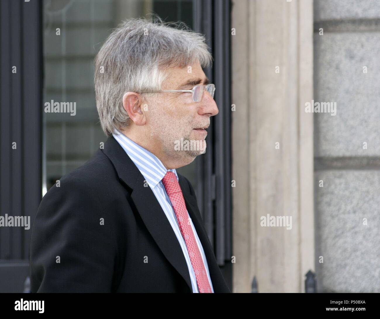 JOSEP SANCHEZ LLIBRE (1949). Político catalán del Partido Nacionalista 'Convergència i Unió', (CiU). Madrid, 2005. España. Foto Stock