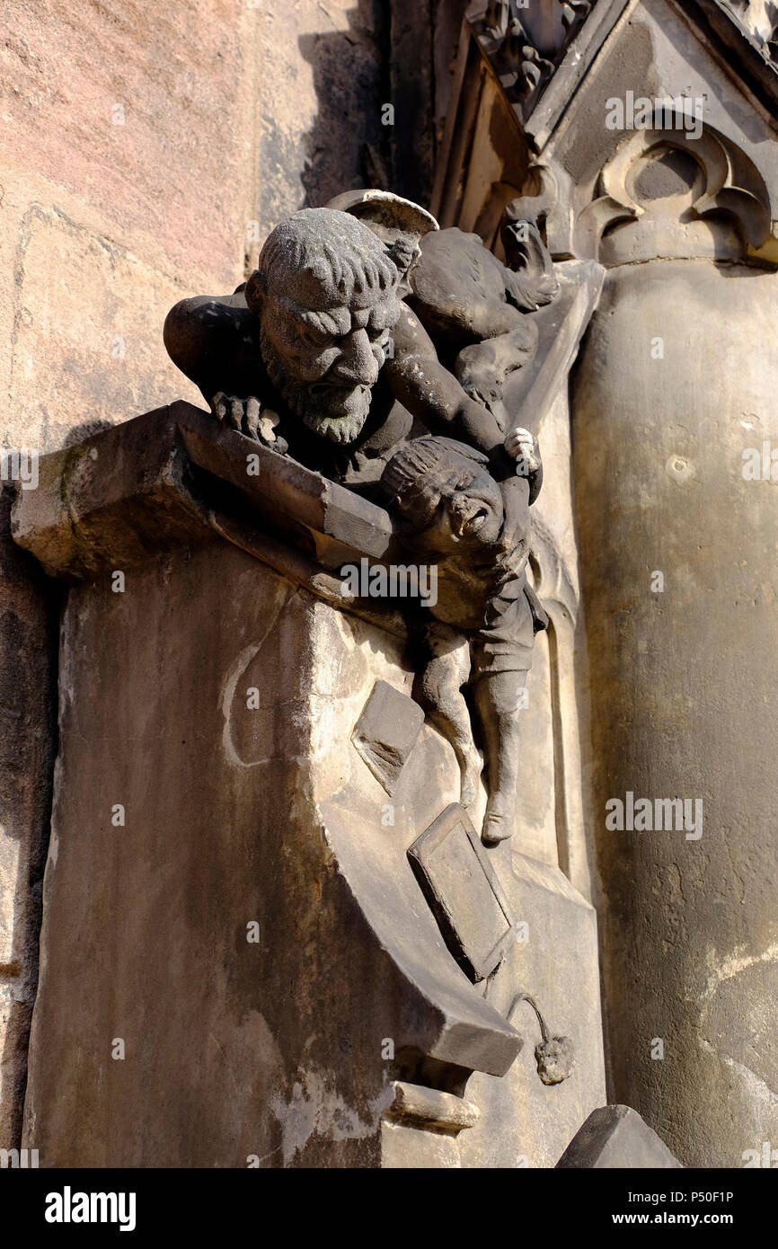 St. Lorenzkirche (St. Il Lawrence's Chiesa) Norimberga, Germania. Foto Stock