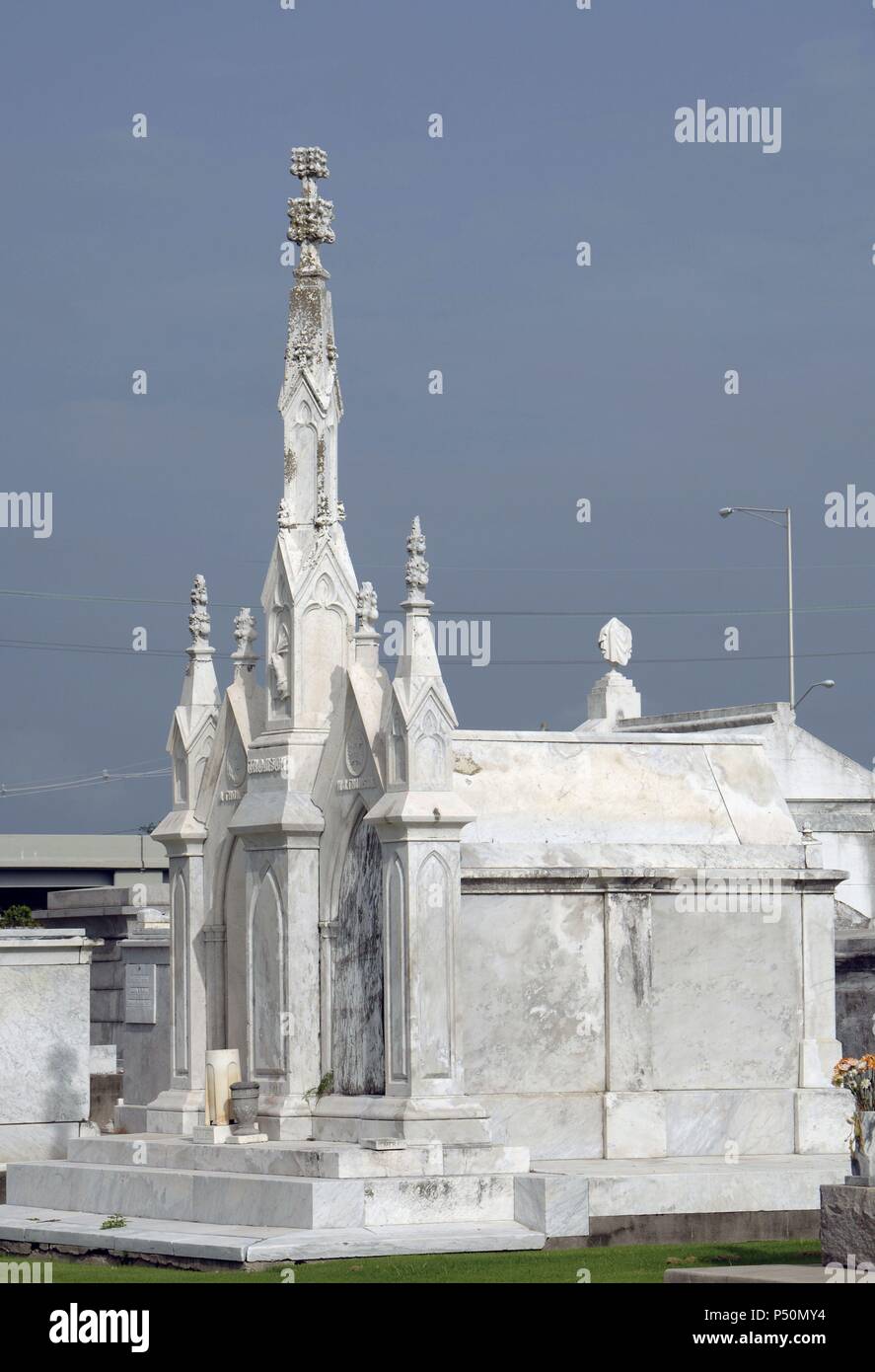 Greenwood cimitero. Tomba. New Orleans. Lousiana. Stati Uniti d'America. Foto Stock