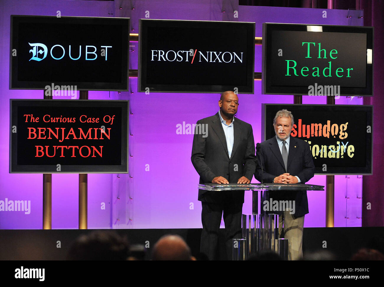 Sid Ganis Presidente e Forest Whitaker - 81th Oscar nomination 2009 presso la Academy of Motion Pictures e la scienza in Los Angeles. - OscarsNominations 2009 09.jpgOscarsNominations 2009 09 evento nella vita di Hollywood - California, tappeto rosso Evento, STATI UNITI D'AMERICA, industria cinematografica, celebrità, fotografia, Bestof, arte cultura e intrattenimento, Topix celebrità moda, migliori della vita di Hollywood, evento nella vita di Hollywood - California, backstage trofeo, premi mostra, movie celebrità, personaggi televisivi, musica celebrità, Topix, Bestof, arte cultura e intrattenimento, fotografia, inchiesta Foto Stock