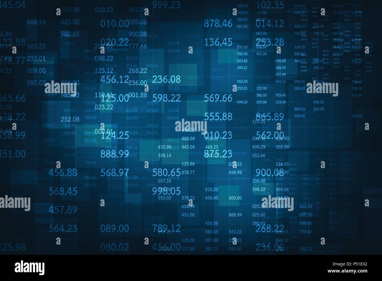 Varie informazioni sul mondo digitale Illustrazione Vettoriale