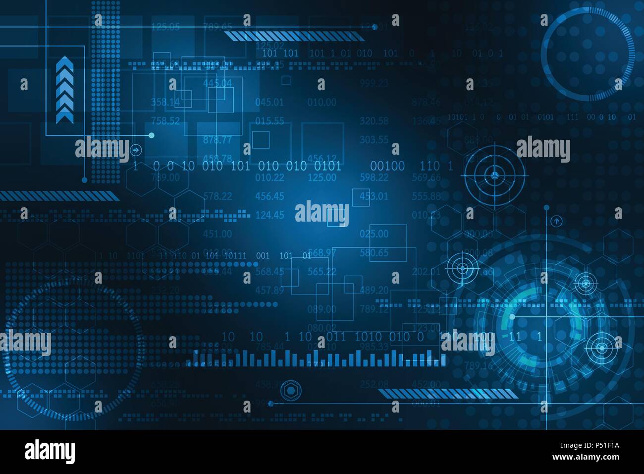 Interfaccia che rappresenta il database delle chiavi in digitale. Illustrazione Vettoriale