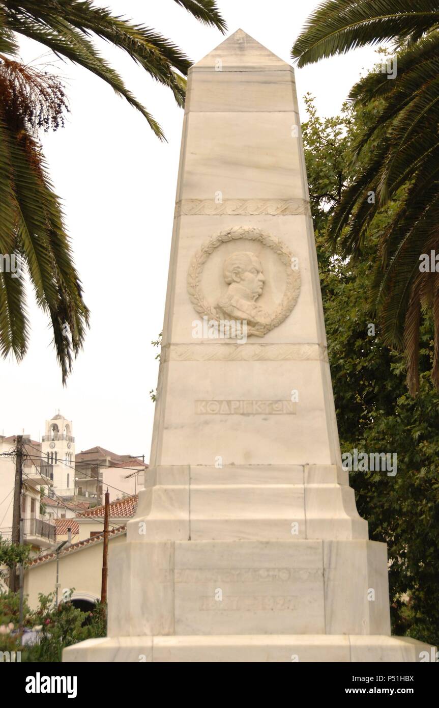La Grecia. Peloponneso. Pilos. Memoriale di guerra greca di Indipendenza (1821-1832) . Foto Stock