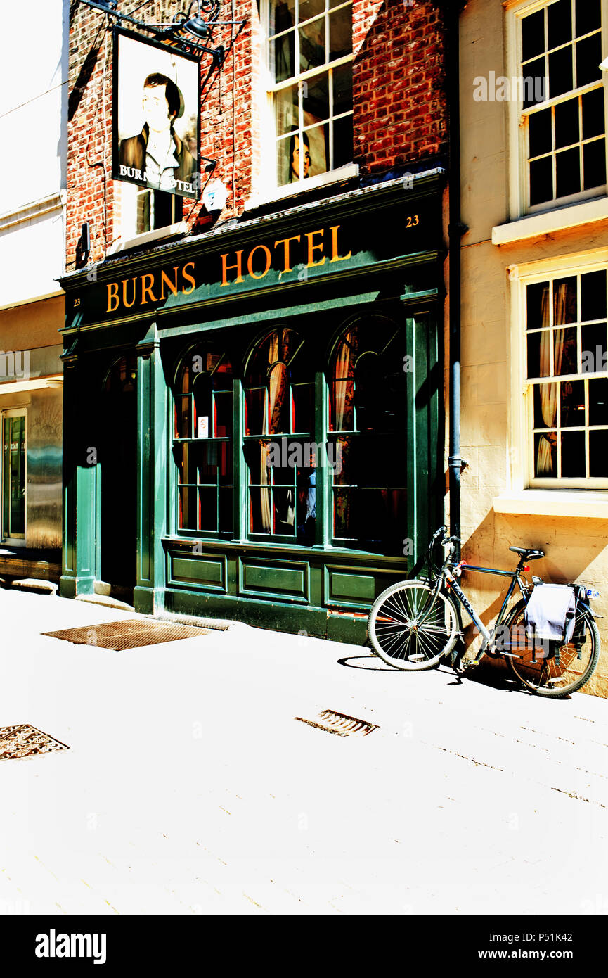 Burns Hotel, Market Street, York, Inghilterra Foto Stock