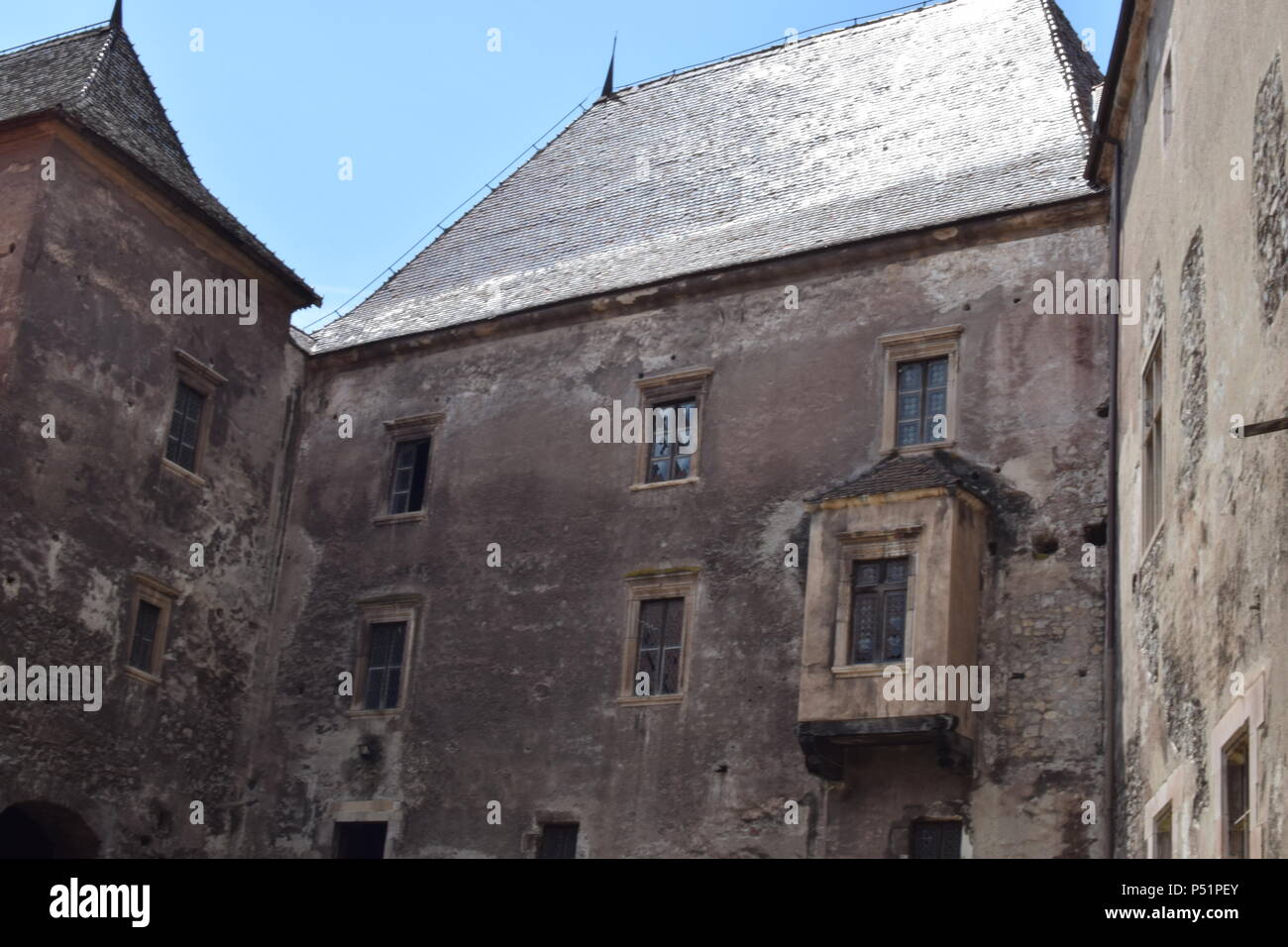 Il castello di Hunedoara Foto Stock