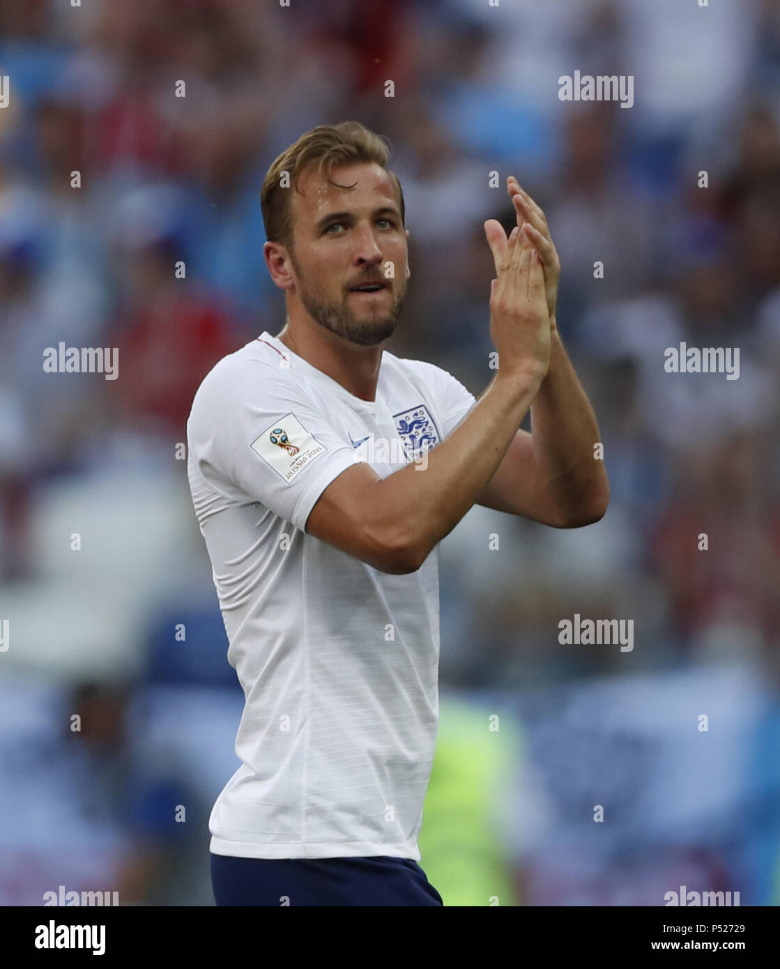 Nizhny Novgorod, Russia. Il 24 giugno 2018. Harry Kane di Inghilterra è sostituito durante il 2018 Coppa del Mondo FIFA Gruppo G match tra Inghilterra e Panama a Nizhny Novgorod, Russia, Giugno 24, 2018. Credito: Cao può/Xinhua/Alamy Live News Foto Stock
