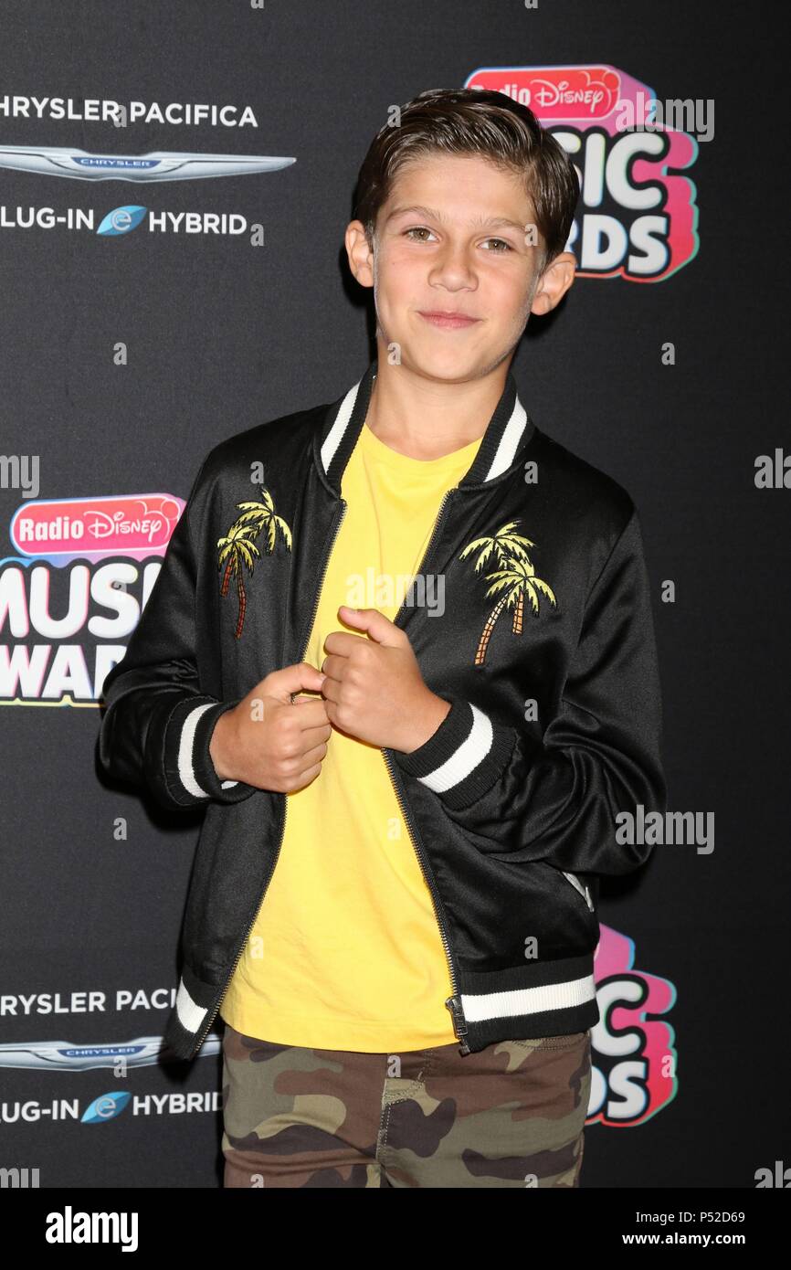 Los Angeles, CA, Stati Uniti d'America. Il 22 giugno, 2018. Jackson Dollinger presso gli arrivi per 2018 Radio Disney Music Awards - Parte 2, Loews Hotel Hollywood, Los Angeles, CA 22 Giugno 2018. Credito: Priscilla concedere/Everett raccolta/Alamy Live News Foto Stock