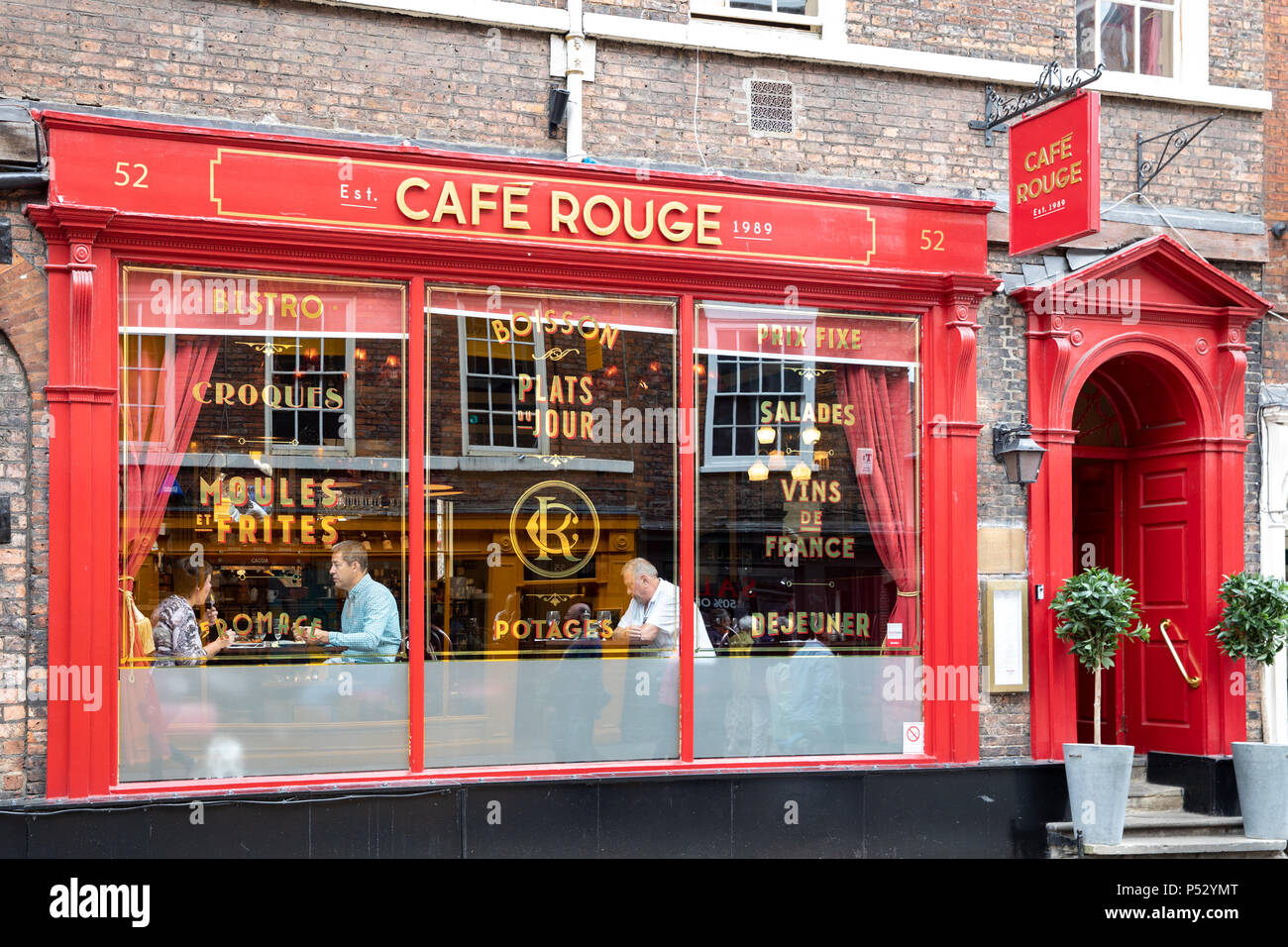 Cafe Rouge Foto Stock