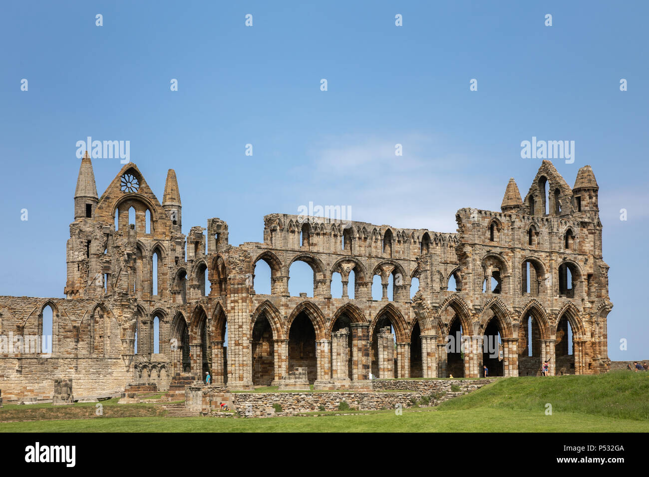 Abbazia di Whitby, Regno Unito Foto Stock