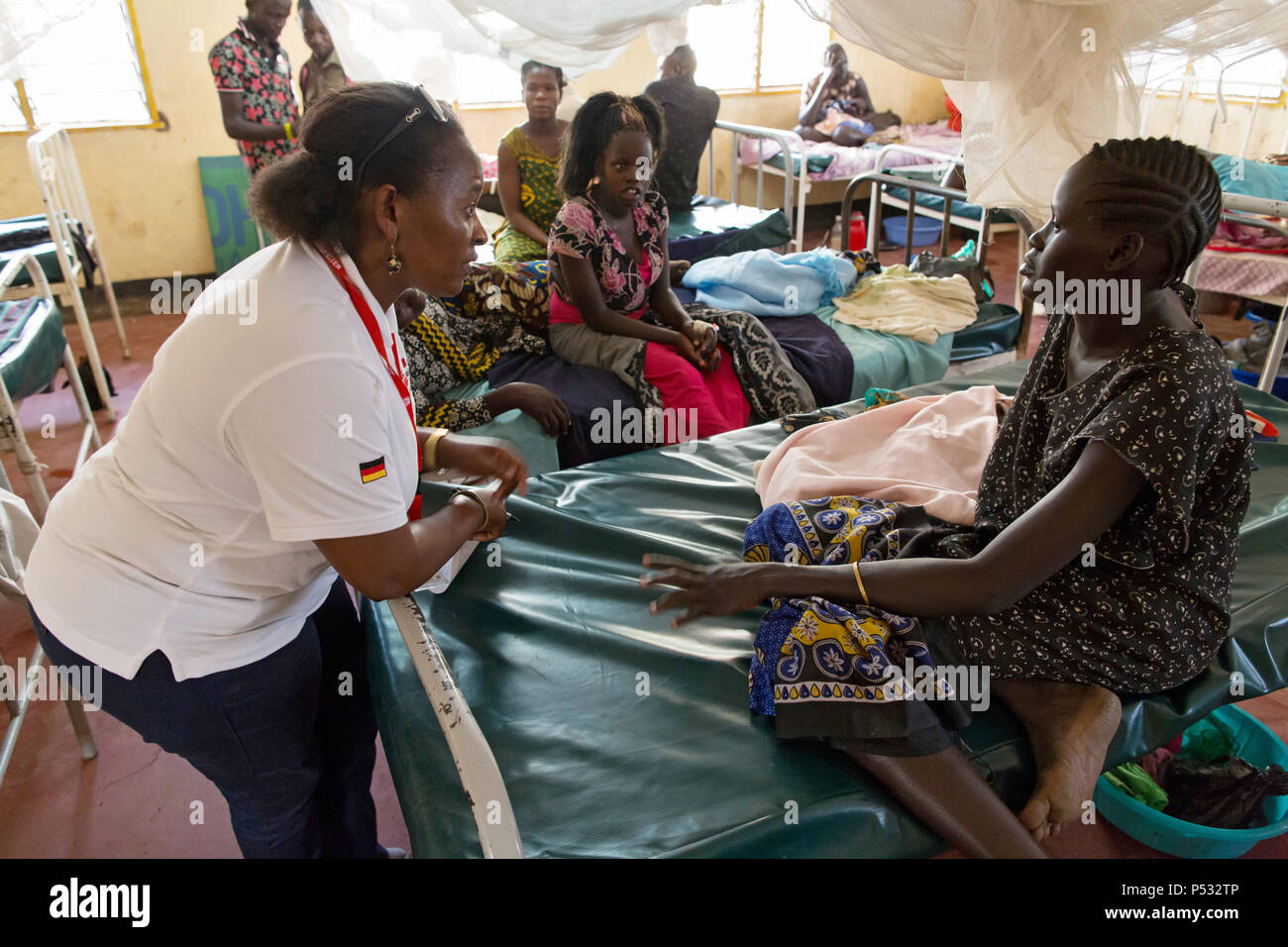 Kakuma, Kenya - materna stazione di nascita dell'Johanniter aiuti stranieri nel campo per rifugiati di Kakuma. Foto Stock