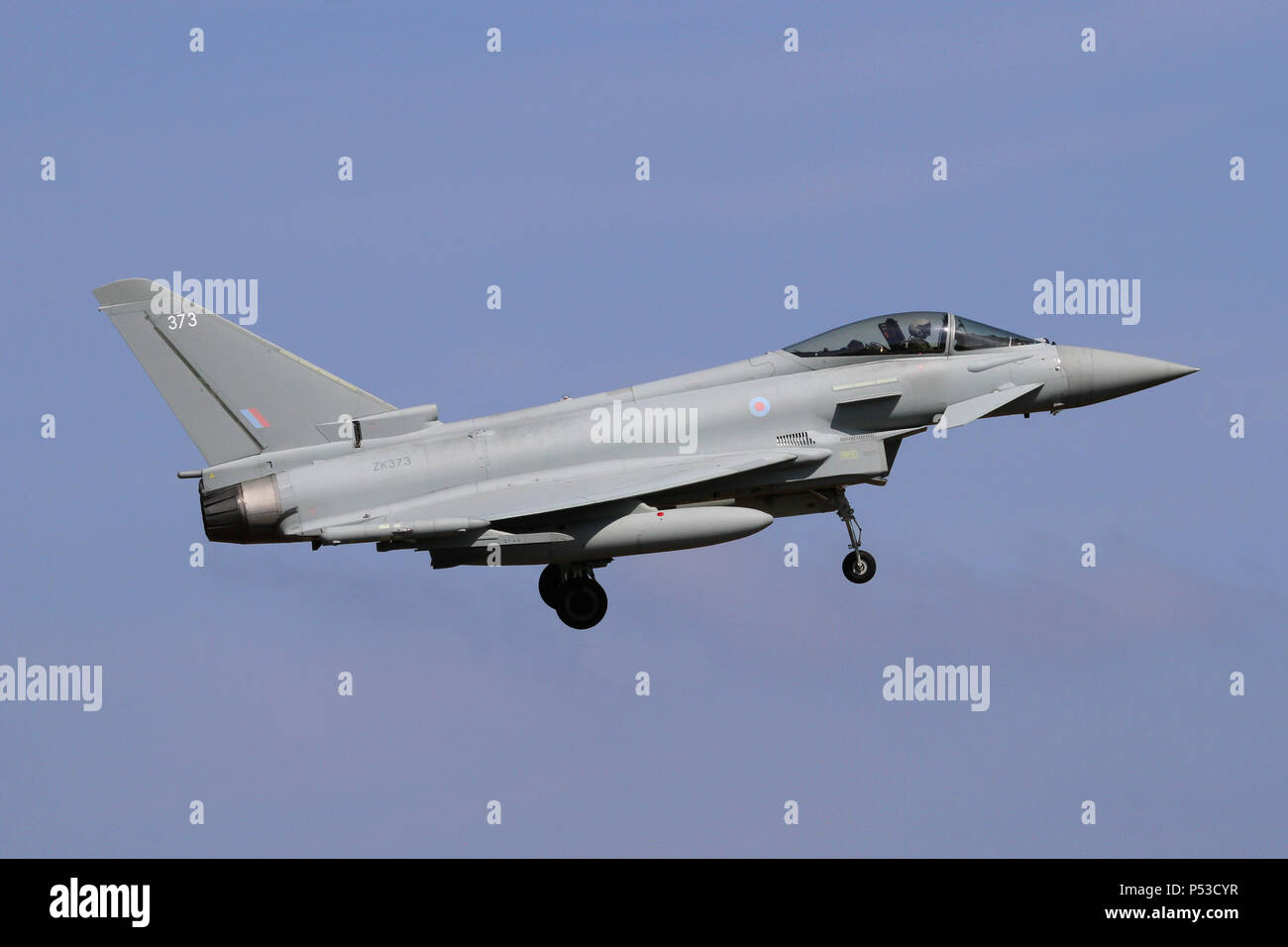 Questo Eurofighter Typhoon FGR4 era uno dei più nuovi in servizio con la Royal Air Force quando fotografato. Foto Stock