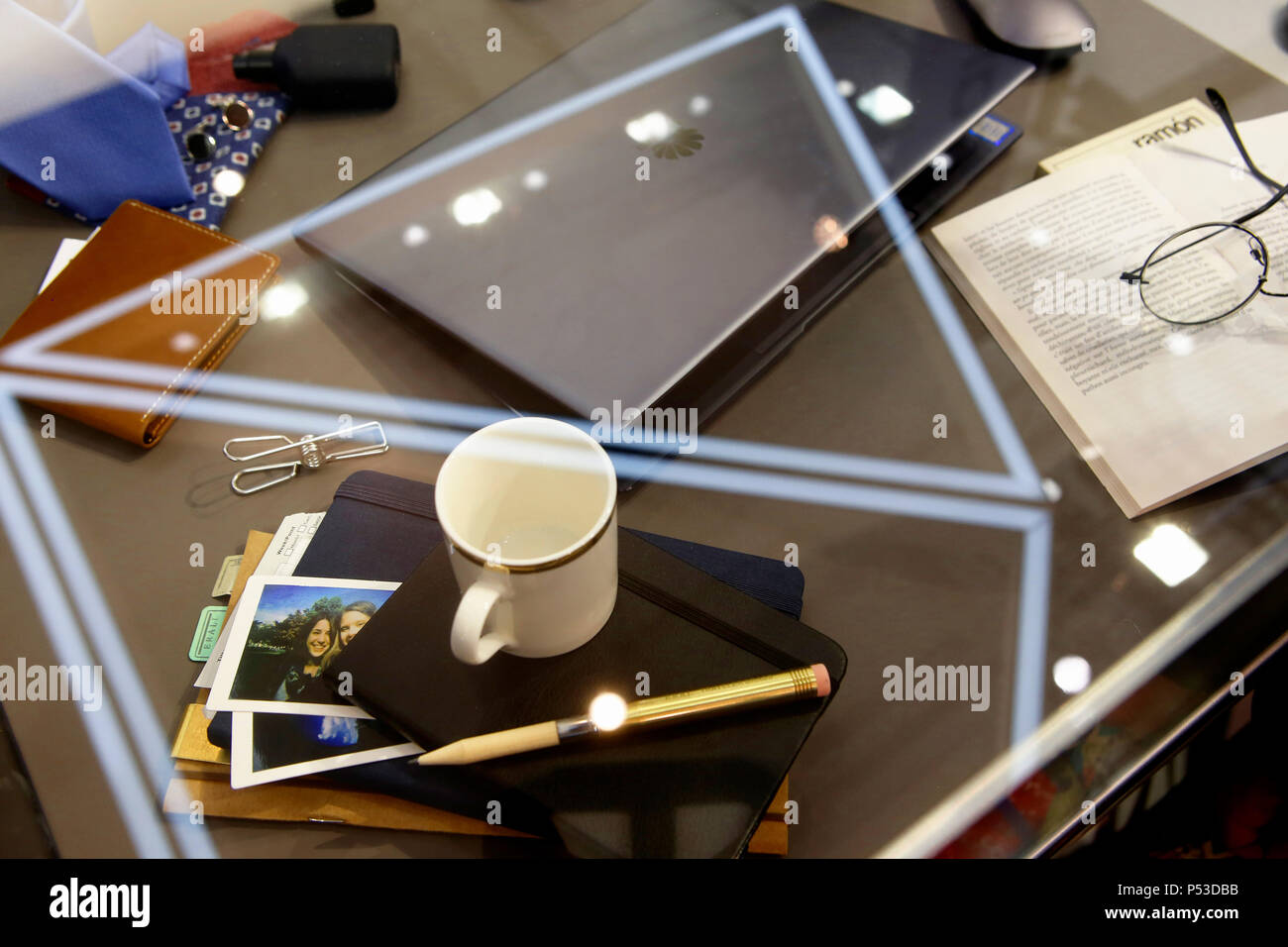 Barcellona,   Spagna - ancora la vita con la tecnologia del computer. al Mobile World Congress MWC di Barcellona Foto Stock