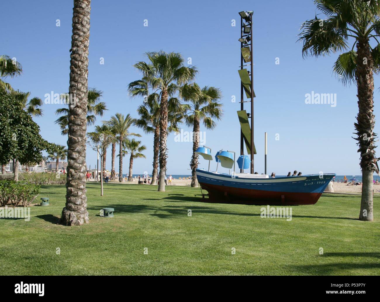 Spagna. La Catalogna. Salou. Barca. Foto Stock