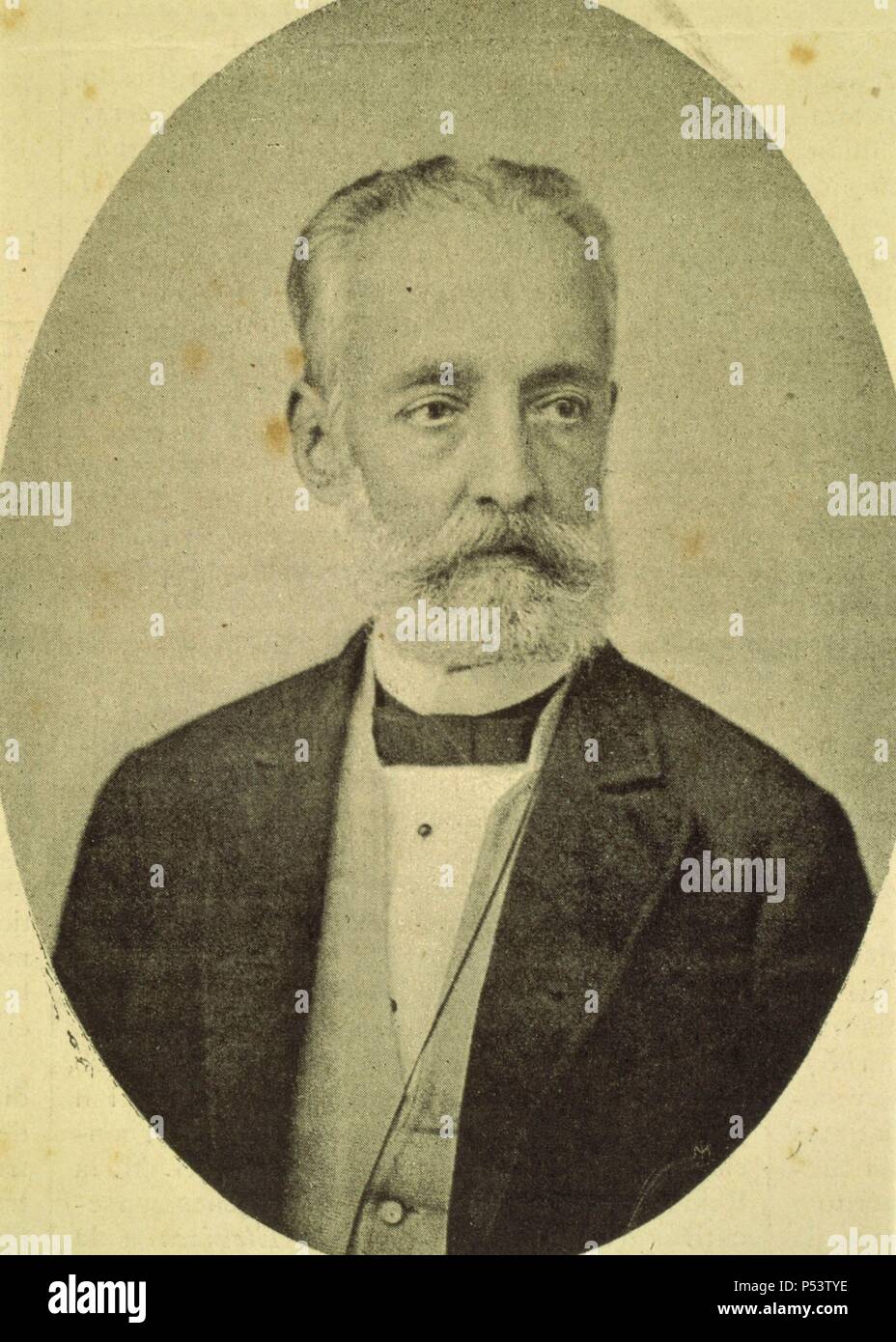 Gabriel Balart ho Creuet (1824-1893). Compositore e violinista catalán. Direttore del Gran Teatro del Liceo en 1853-54. Foto Stock
