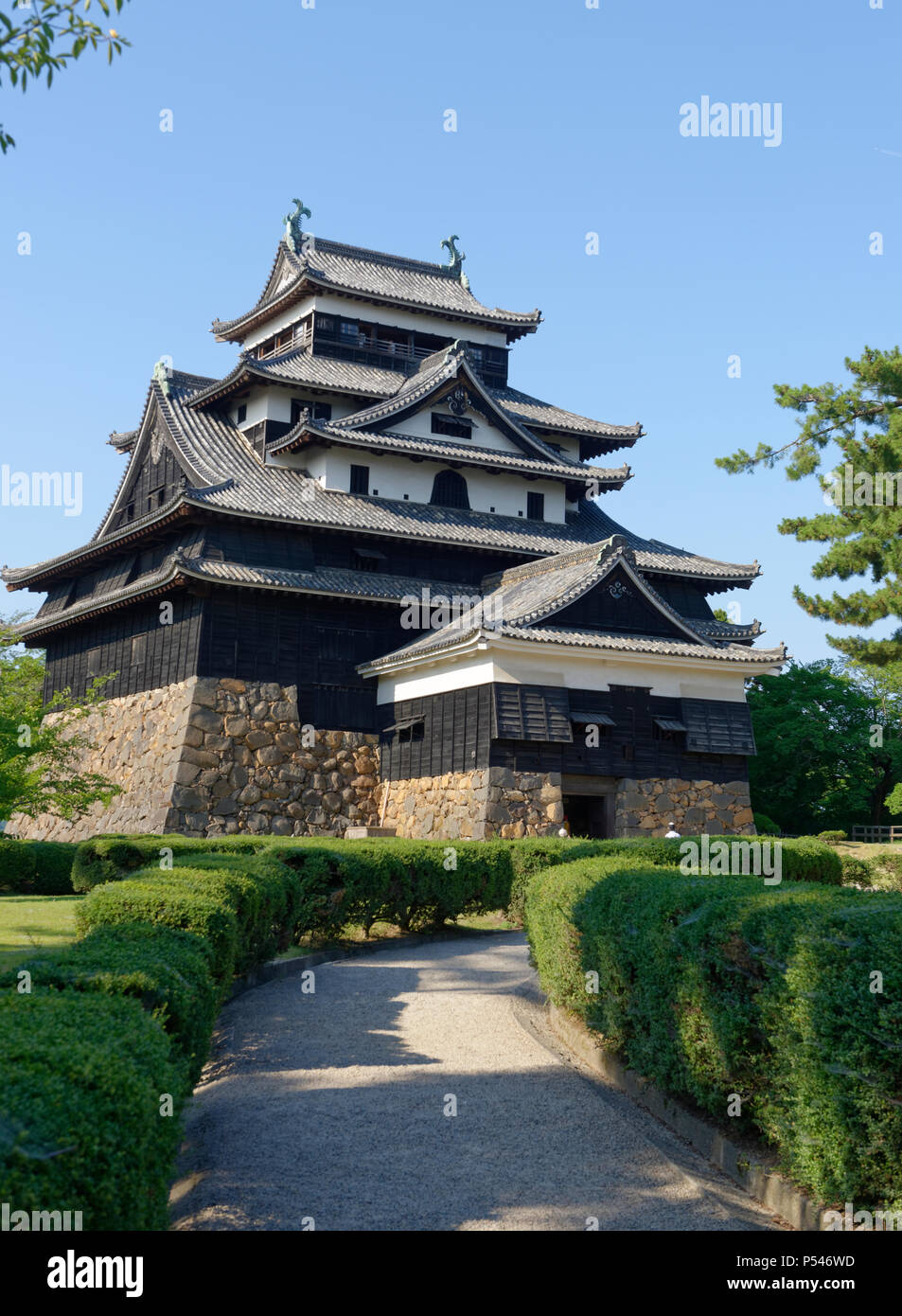 Matsue Castello, Matsue, Shimane, Giappone Foto Stock