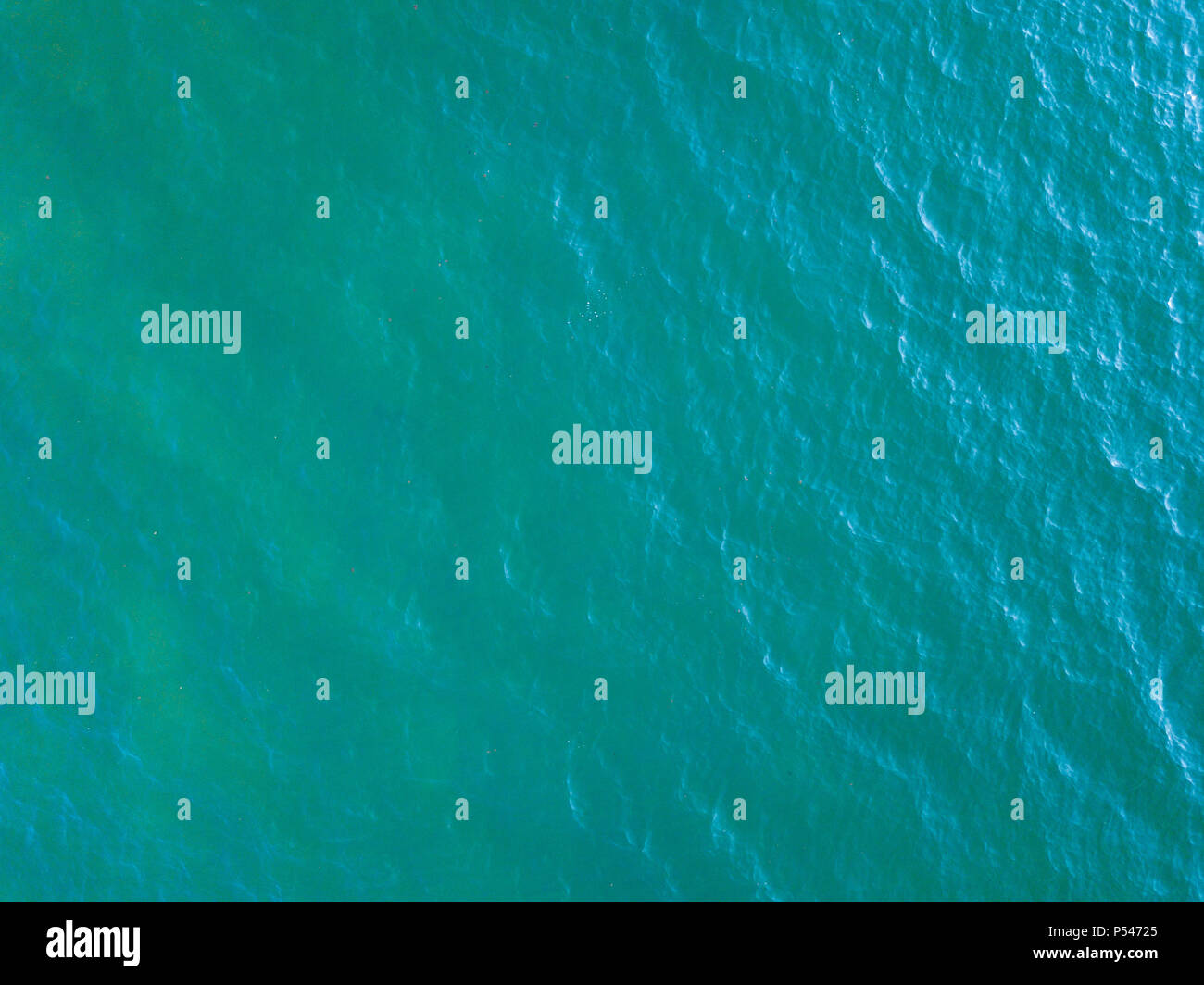 La superficie del mare vista aerea Foto Stock